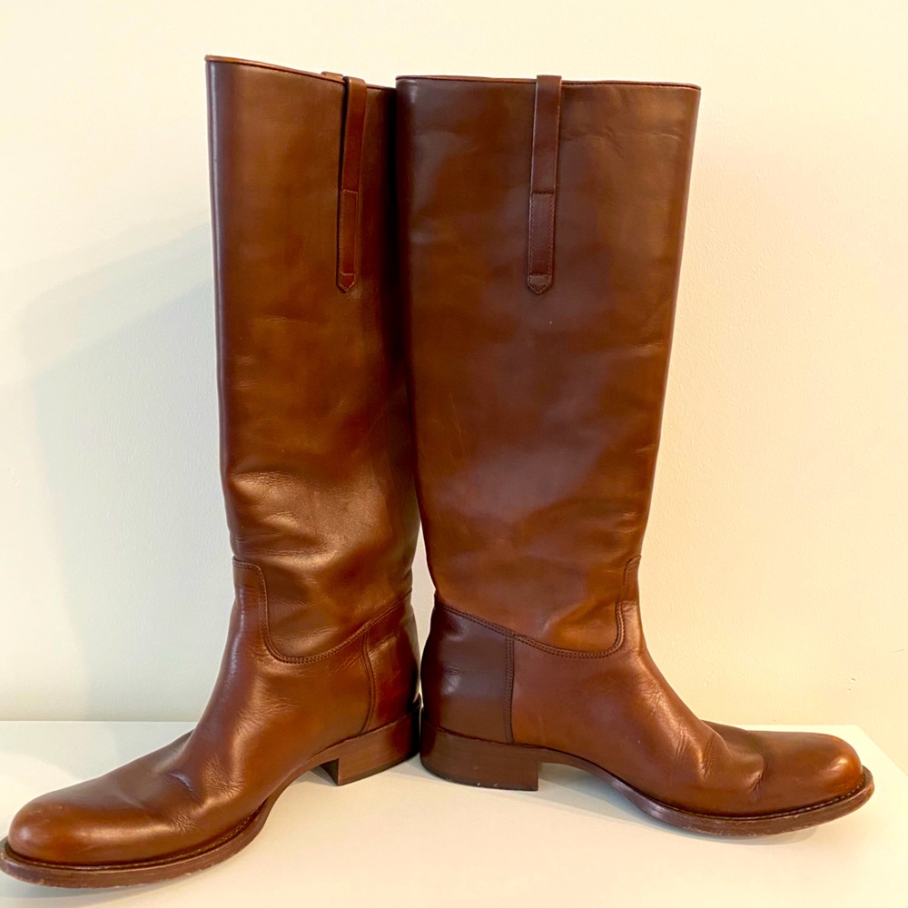 Ralph Lauren Leather Riding Boots - US 8.5 - $950
